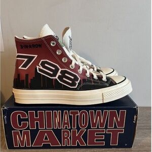 Converse x Chinatown Market Chicago Bulls Chuck 70 Hi Leather M8 W10